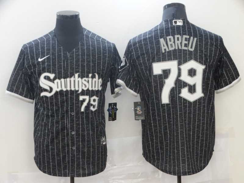 White Sox 79 Jose Abreu Black 2021 City Connect Cool Base Jersey,We sell and wholesale White Sox 79 Jose Abreu Black 2021 City Connect Cool Base Jersey on line form chian!